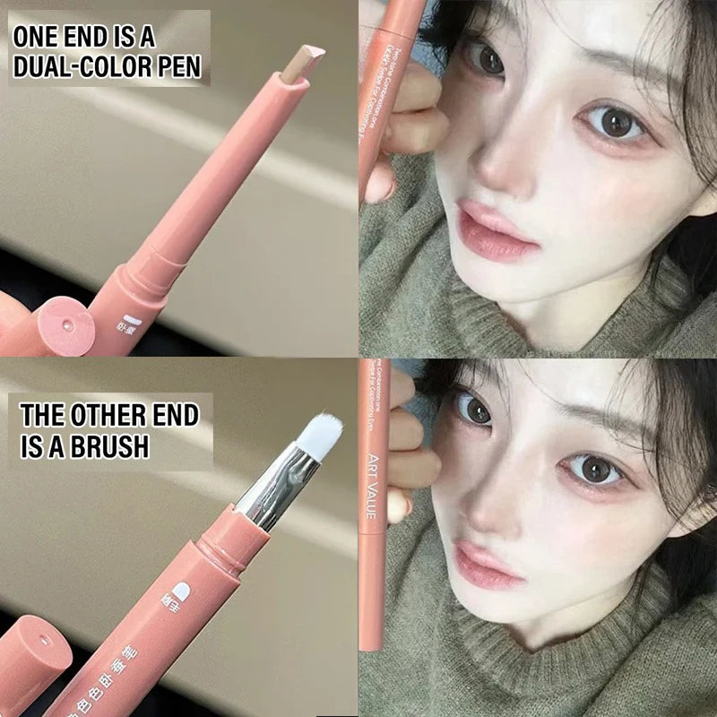 1 Bicolor Lying Silkworms Pen Highlighter Nude Lower Eyelid Contour