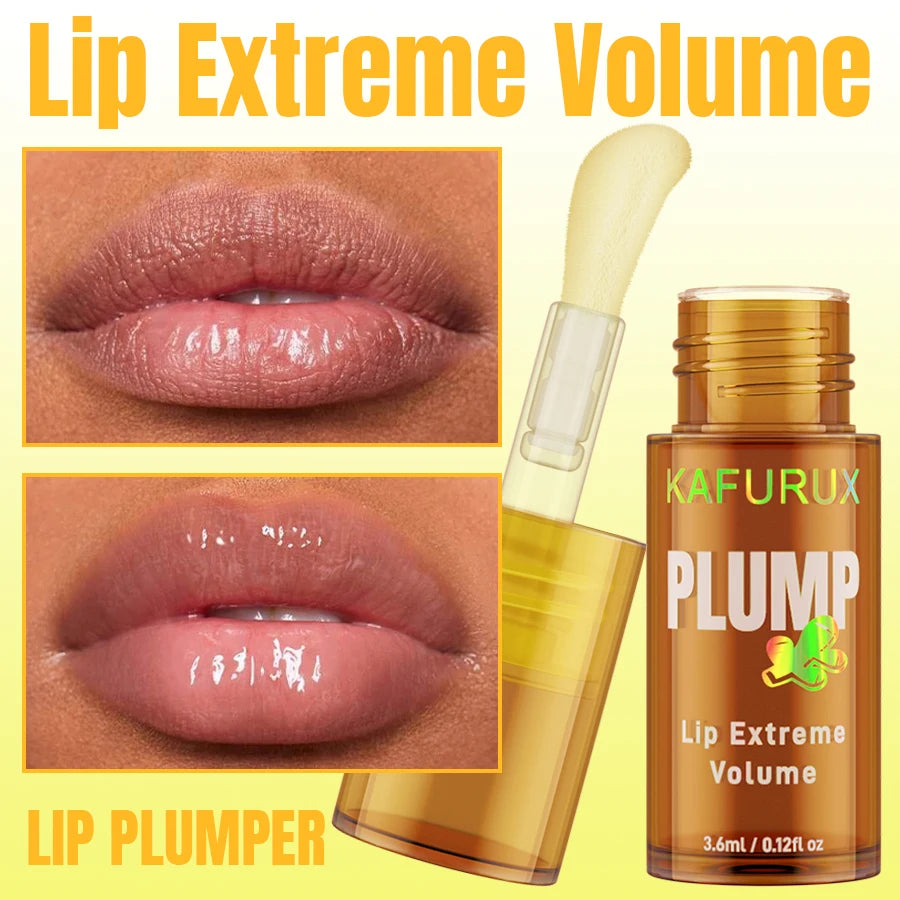 Ginger Lip Balm Turmeric Plumper Oil Radiant Fuller Lips Smoother