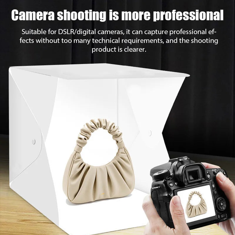 Foldable Lightbox Portable Photography Photo Studio Tent LED Lamp Zpaxo