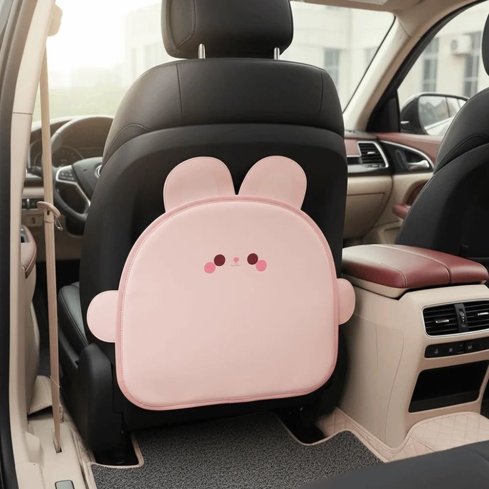 Waterproof Anti-child-kick Pad Cartoon Design Leather Protective Auto Zpaxo