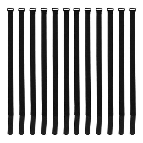 12Pcs Adjustable Garden Umbrella Straps 25mmx600mm Windproof Patio Umbrella Tie Down Bands Reusable Storm Stabilizer for Deck Zpaxo