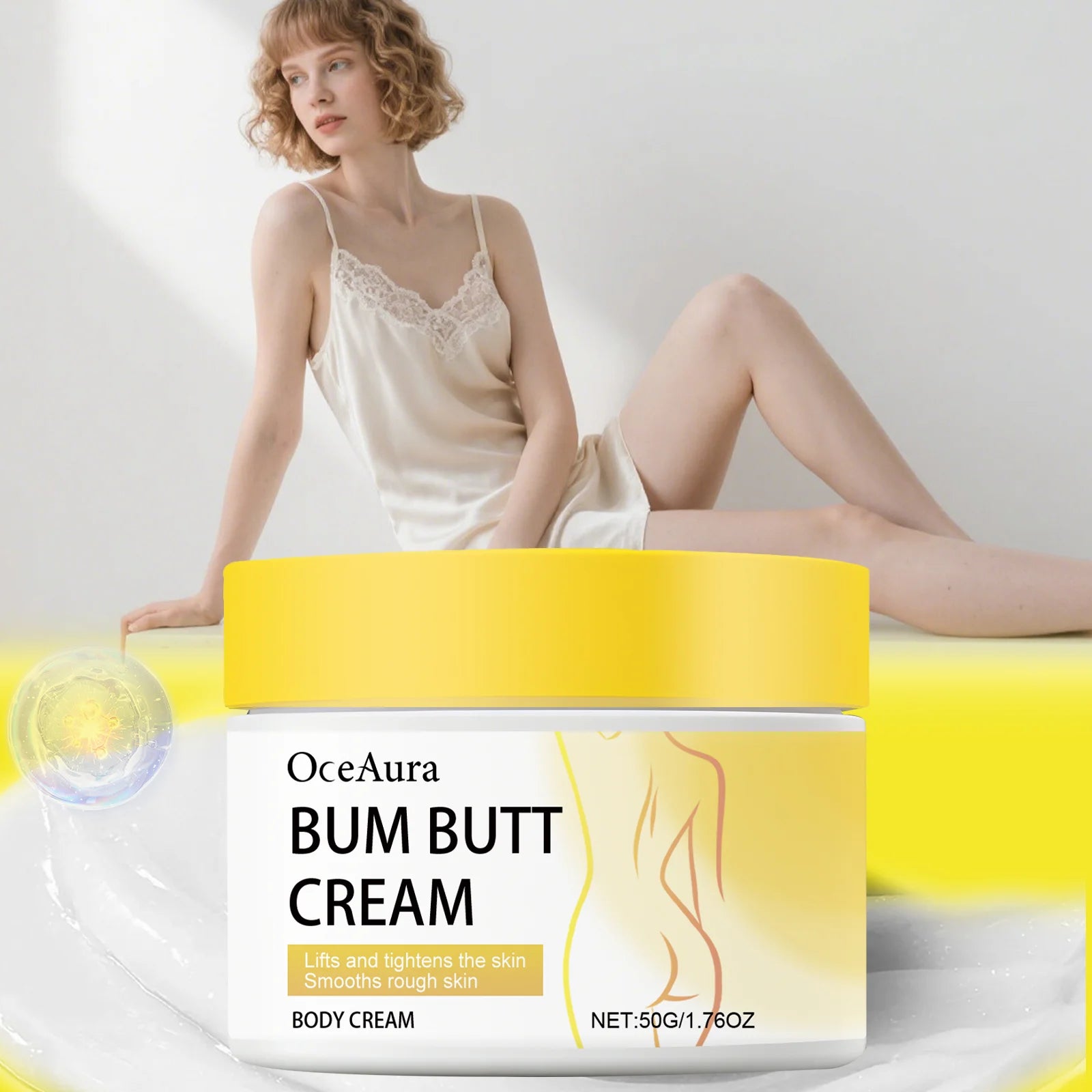 Butt Lift Cream Firming & Hydrating Cream for Buttocks Anti-Cellulite Treatment Tightening Smoothing Cream with Collagen Retinol Zpaxo