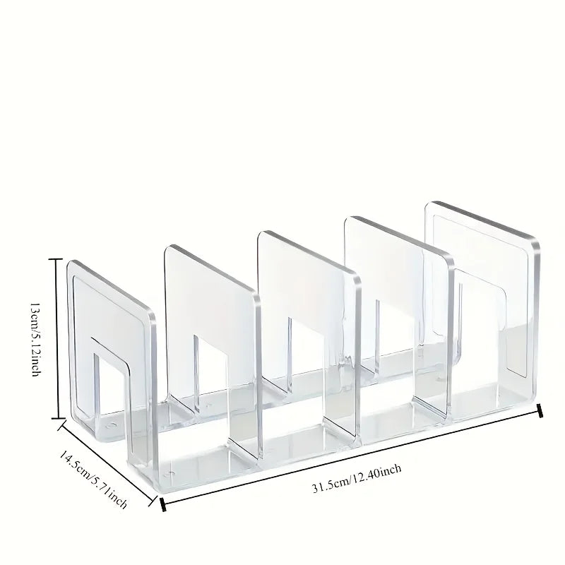 4-Lattice Shoes Storage Rack Children Acrylic Transparent Delicate Zpaxo 1 Pack