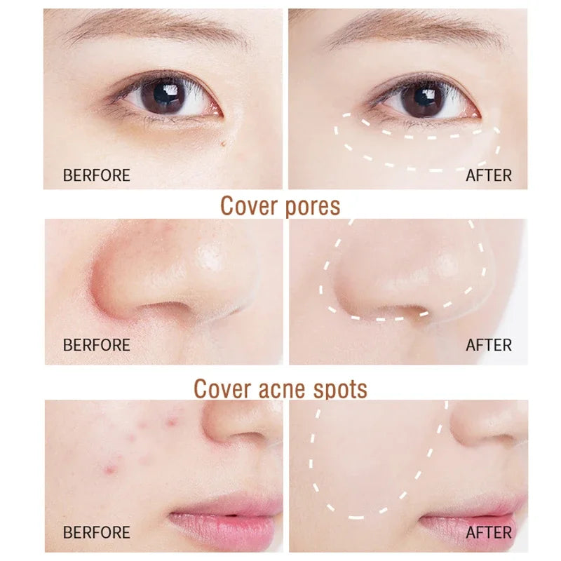 Eyes Face Concealer Liquid Cover Dark Circles Acne Natural Make up Effect Anti cernes Base Foundation Cream Cosmetics Zpaxo
