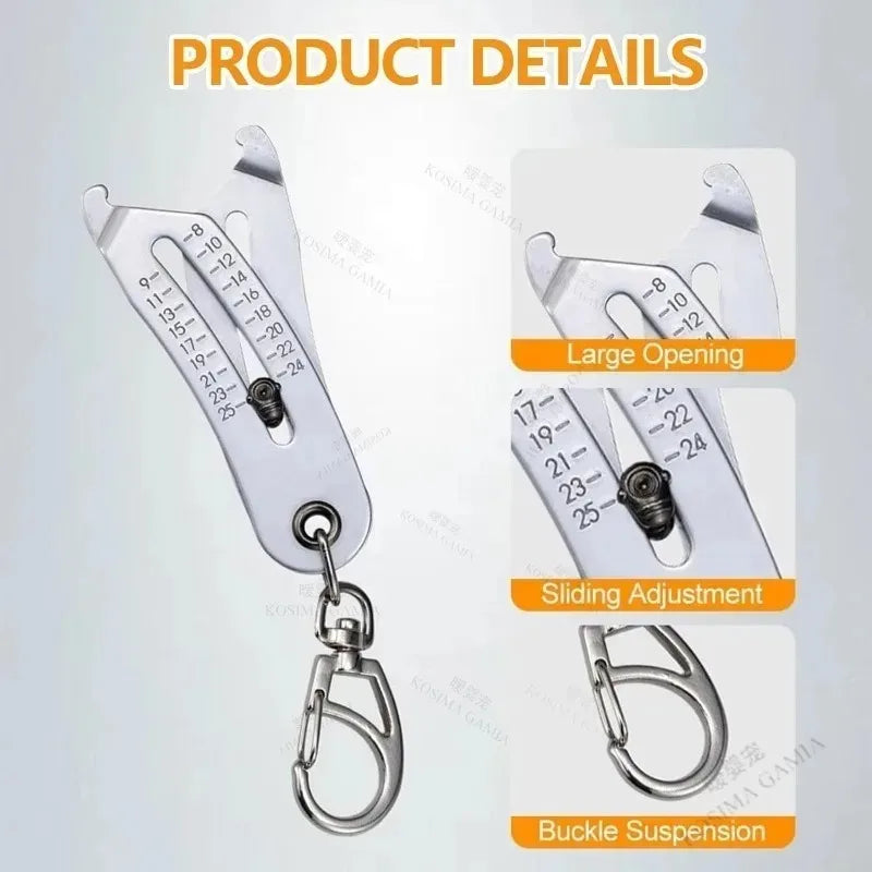 Bolt & Nut Size Finder Keychain Gauge – Metric & Imperial