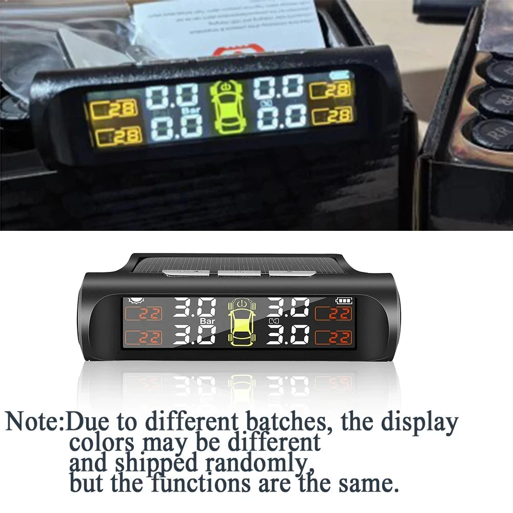 K01 TPMS Solar Sensor Intelligence Wireless Tire Pressure Monitoring