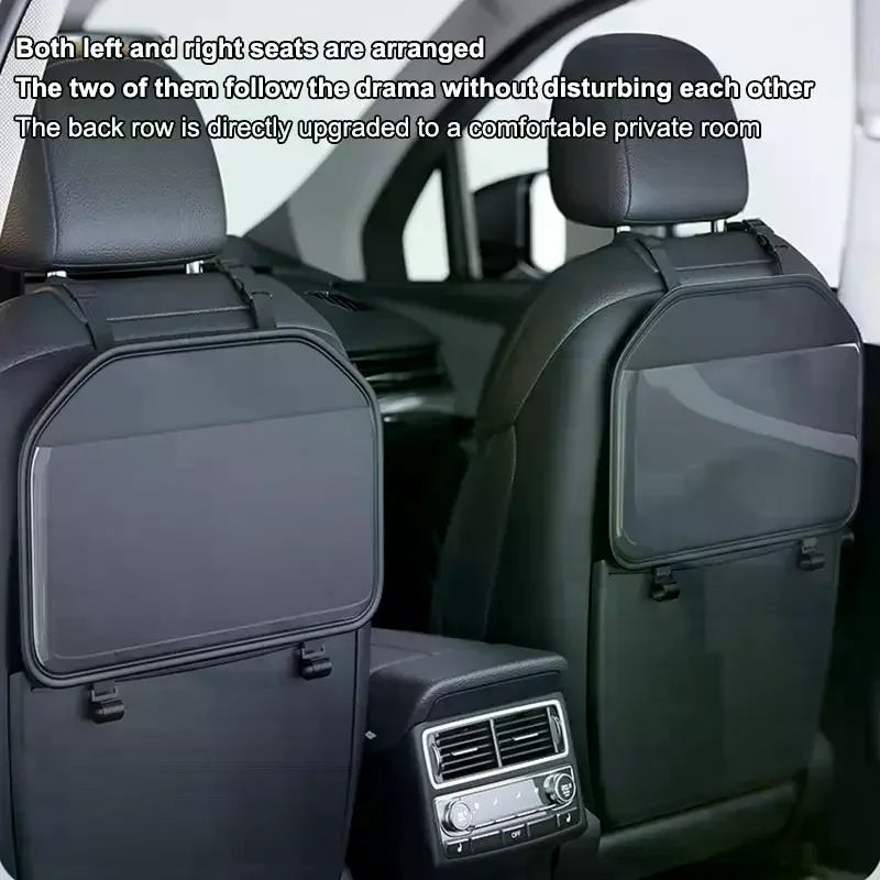 Car Front Seat Organizer – Faux Leather & Touch-Sensitive PVC