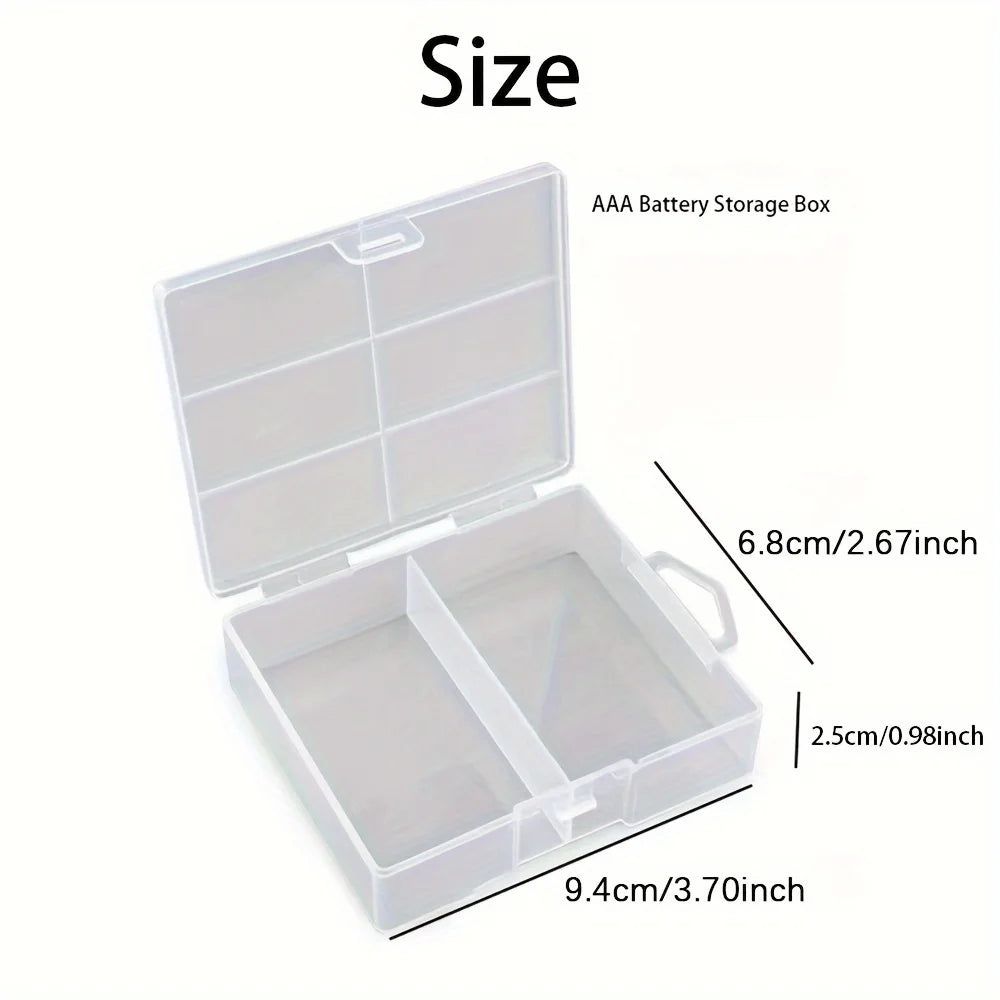 AA AAA Battery Storage Box Transparent Can Hold 24 Batteries Zpaxo AA-24