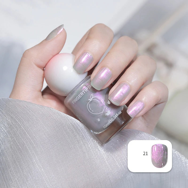 No-bake Nail Polish Polarized Nude Nails Art Tearable Quick Dry Zpaxo 21