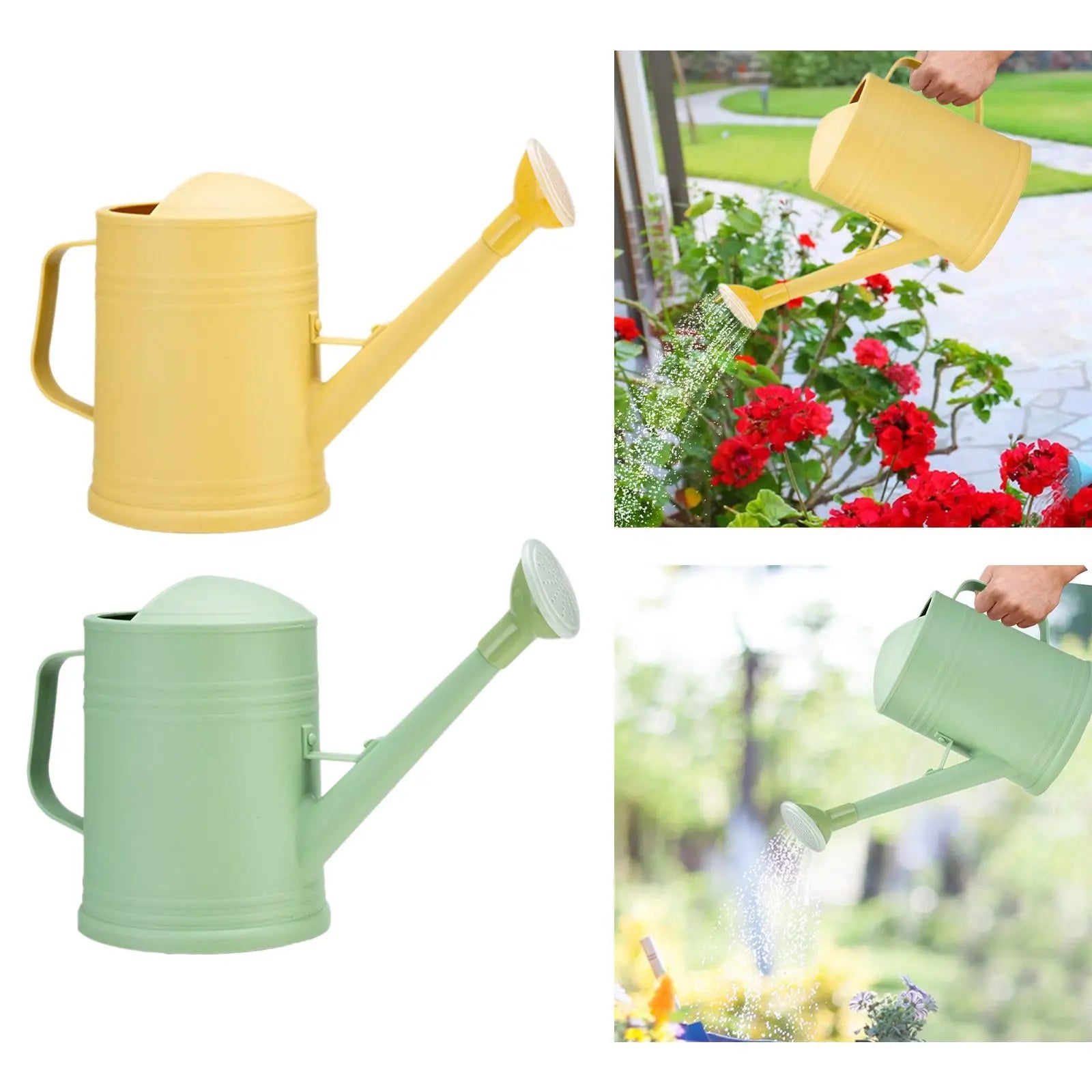 Watering Can Water Can for Plants with Sprinkler Head 2L Long Mouth Watering Can Flower Watering Can for Outdoor House Plant Zpaxo