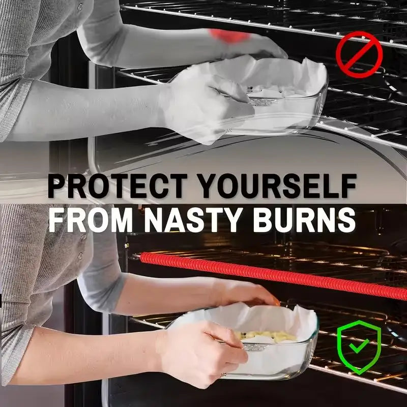2pcs Pack Silicone Oven Rack Guards – Heat Resistant, Burn Prevention, 35.56 cm, for & RV Safety Zpaxo