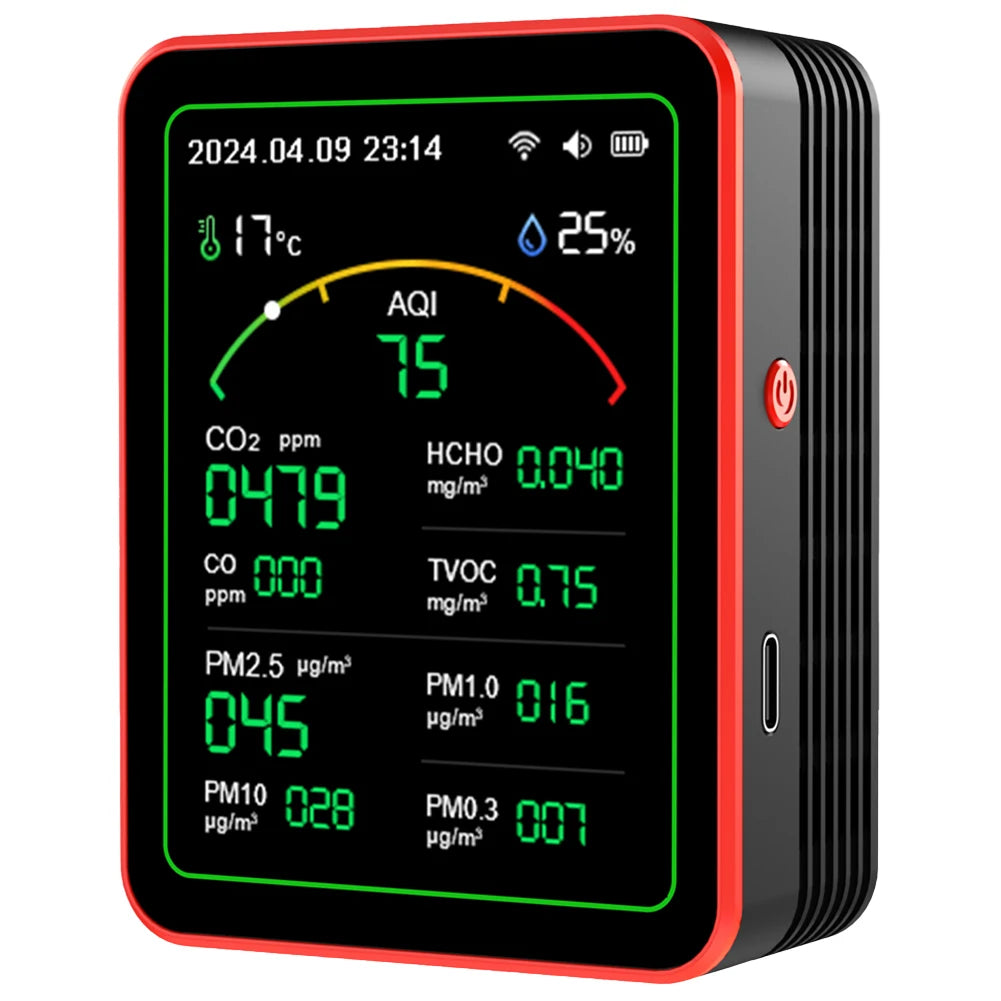 Wifi 15-in-1 Air Detector APP Control Household Portable AQI PM0 3