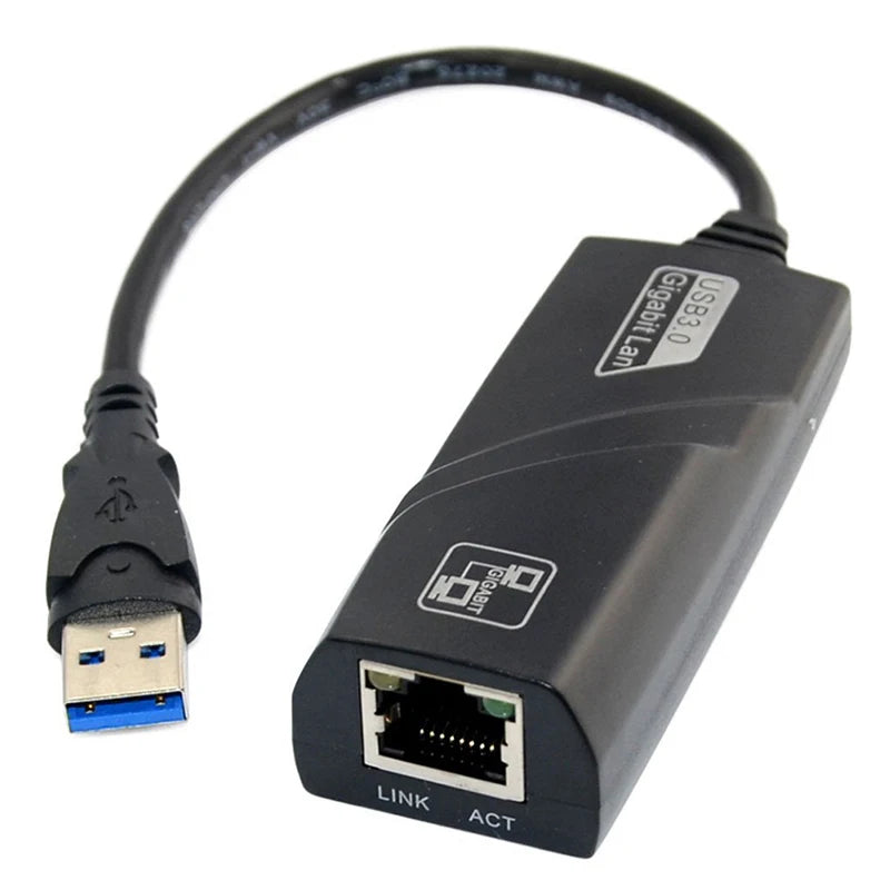 USB 3.0 A Wired USB Type C To Rj45 Cable 10/100/1000Mbps Lan Ethernet Adapter Network Card for Laptop Notebook PC Computer Win 7 Zpaxo