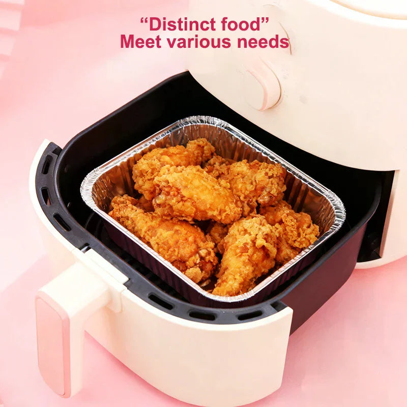 10Set Loaf Pans With Lids And Spoons Non-Stick Square Aluminum Foil Baking Pan Bread Container Heat-Resistant Cake Pans Zpaxo
