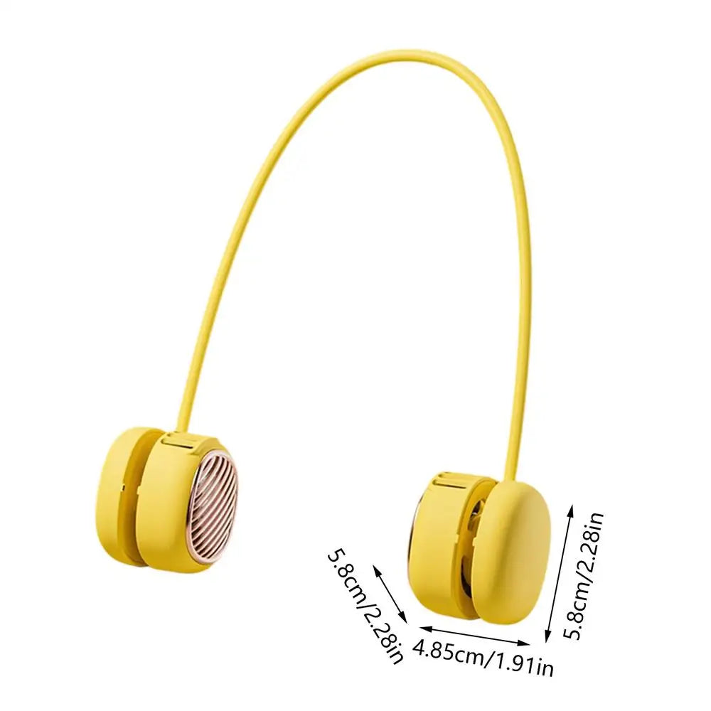 Neck Fan 5 Speeds Quiet Flexible Wearable Ventilator LED Display