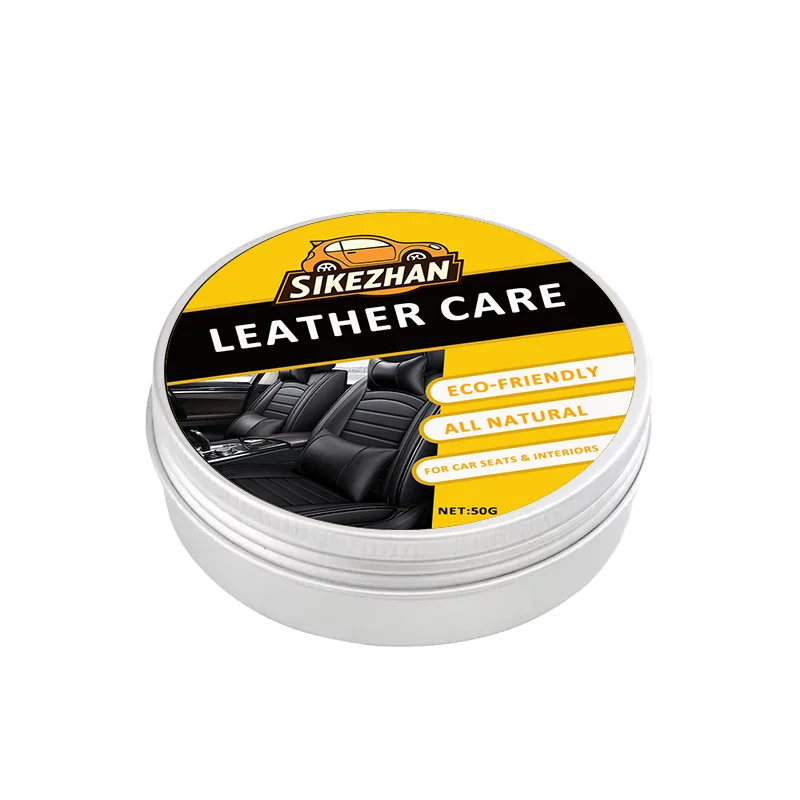 Auto Car Interior Cleaner Cream Natural Odorless Leather Conditioner Balm Universal for All Colors Protect Nourish Car Seats Zpaxo 50g
