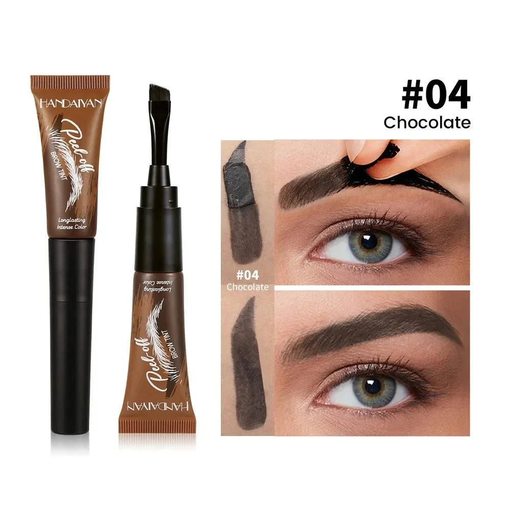 5 Peel-off Eyebrow Gel Cream Quick-drying Lasting Tearing Dye Glue Zpaxo 04-HANDAIYAN