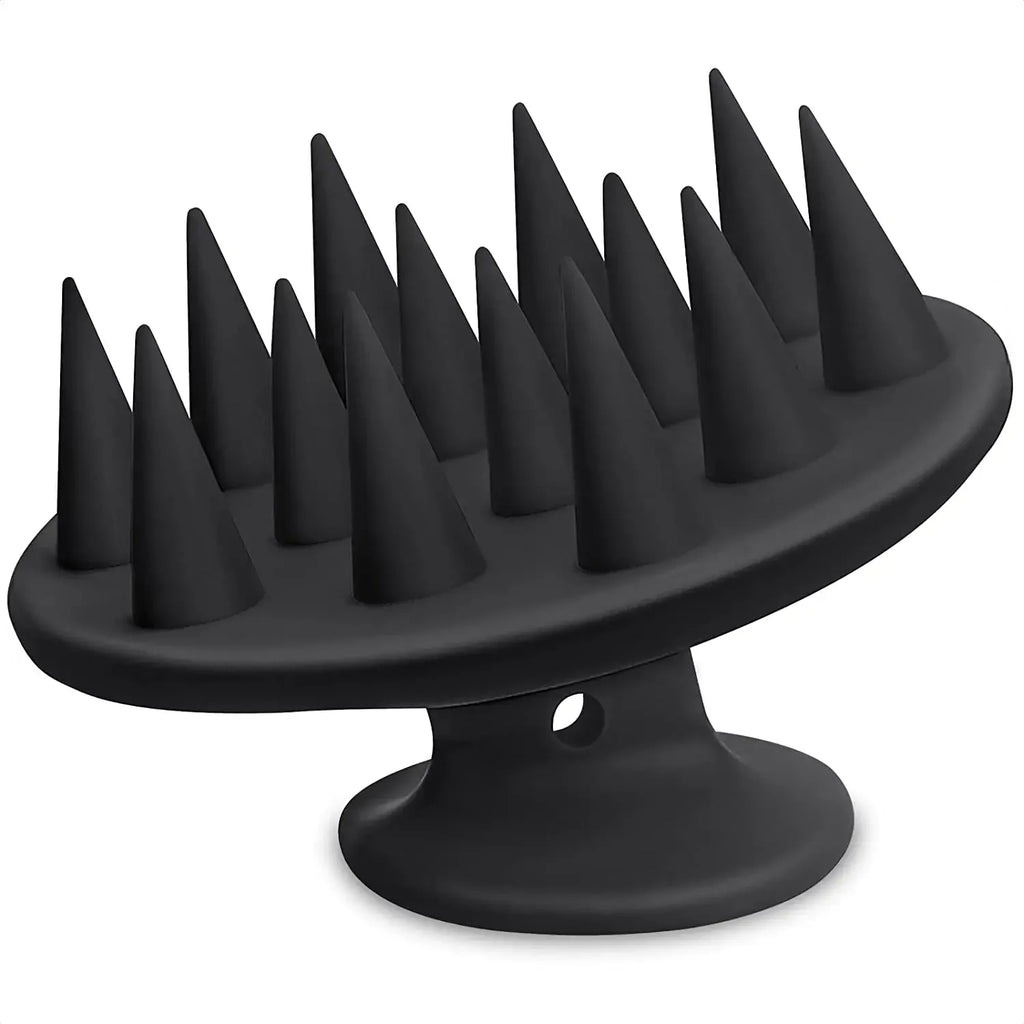 Silicone Shampoo Brush Hair Scalp Massager, Long & Stiff Spikes for Long, Curly, Thick Hair, Head Scrubber Scalp Exfoliator Zpaxo