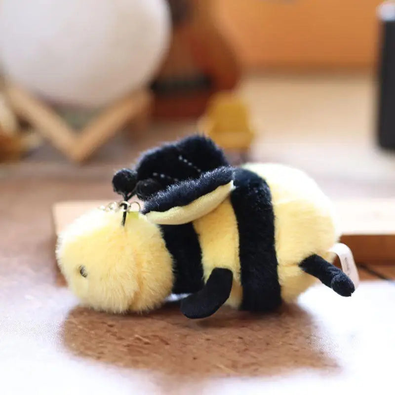 ▶1PCS Small Insect Animal Plush Toy Doll Keychain Cute Snail Bee Creative Stuffed Doll Bag Pendant Keyring Birthday Gift Zpaxo Style1