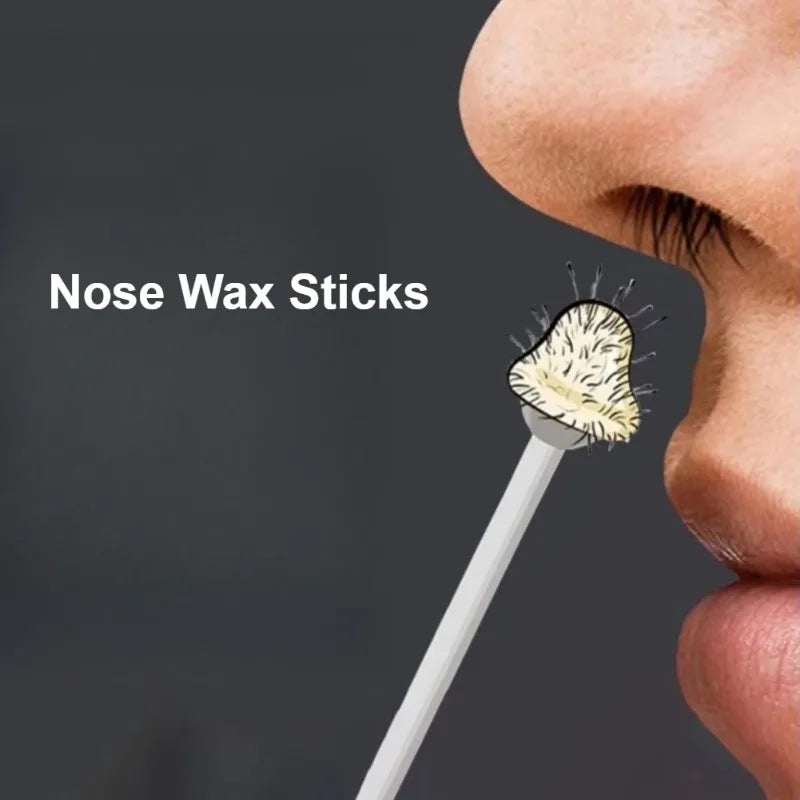 2-in-1 Nose Wax Applicator Sticks – Painless Hair Removal Nose Wax Applicator Zpaxo