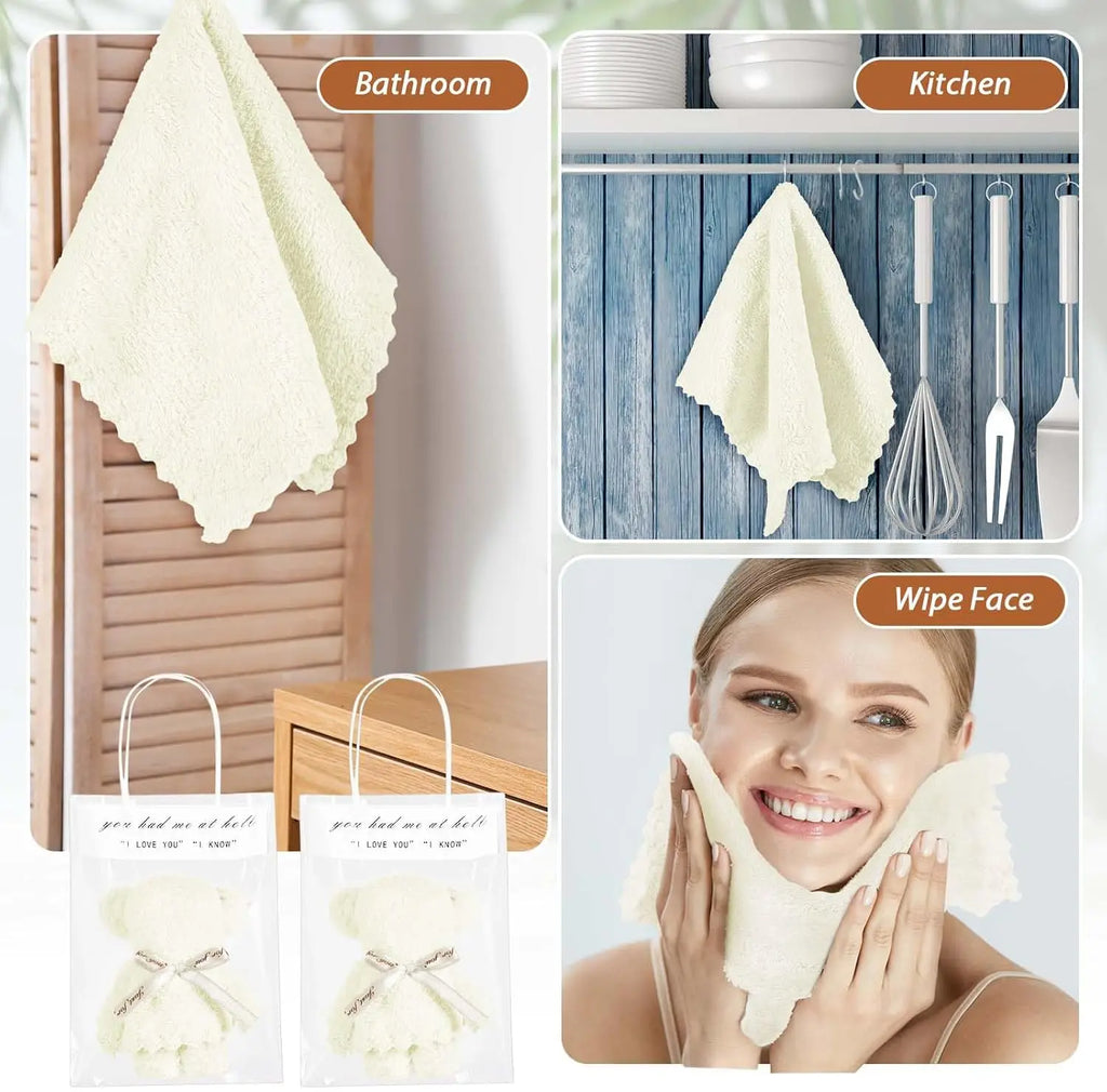 Teddy Bear Towel Cake Gift Set – Wedding & Birthday Novelty Towel