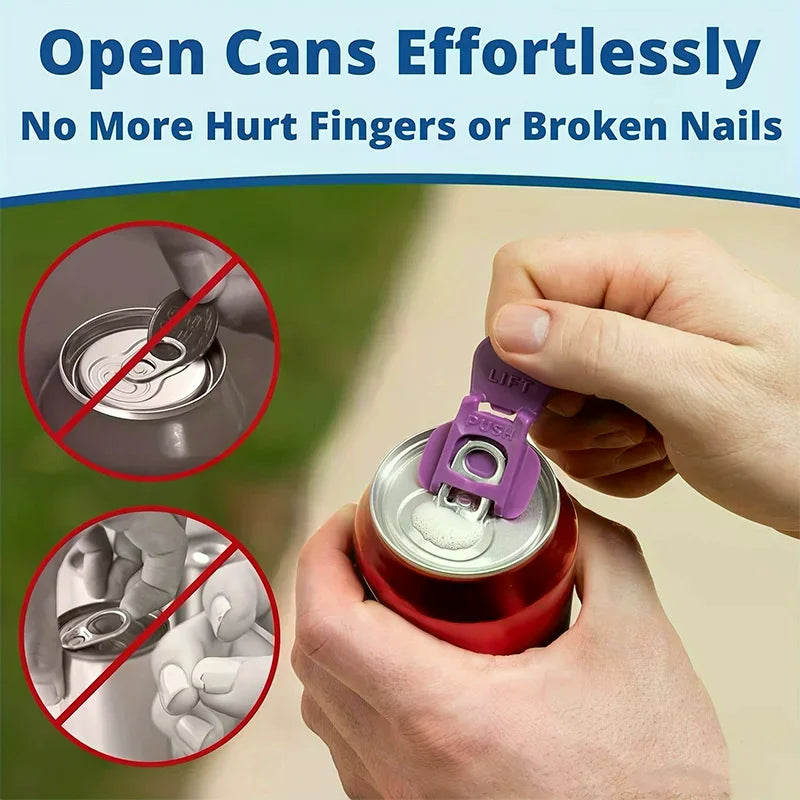 Plastic Dustproof Can Opener With Easy-Open Lid Plastic Simple Mini Can Opener For Soda And Beverages Zpaxo