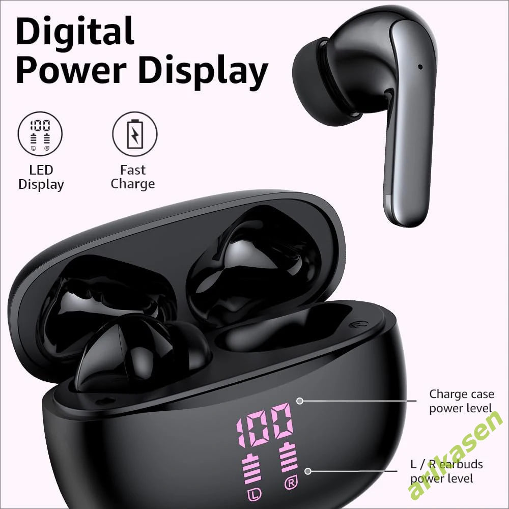 Bluetooth Earphones 2024 Wireless Earbuds Noise Reduction Headphones