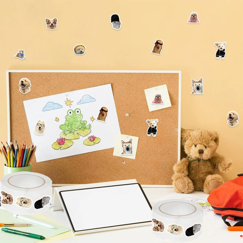 Cat Stickers For Kids 500 Sheet/Roll Stickers Decor Envelope Seal Decoration For School Party Office Scrapbook Notebook Laptop Zpaxo