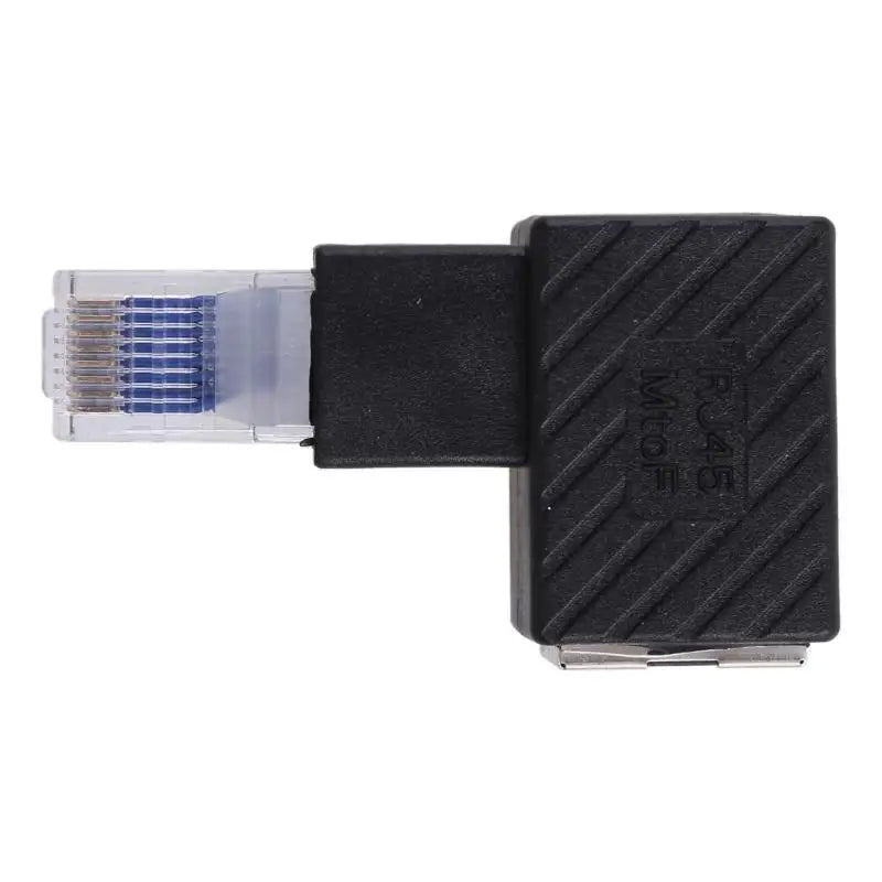 652F 90 Degree Right Left Up Down RJ45 Male Female Cat 5 6 Ethernet Zpaxo