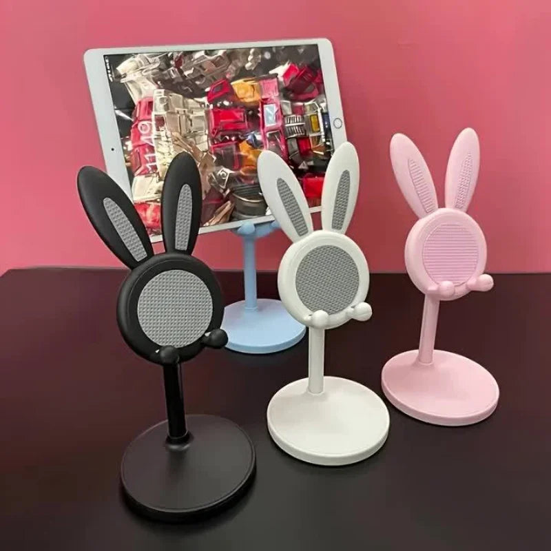 Telescopic Cartoon Rabbit Phone Stand Adjustable Tablet Flexible