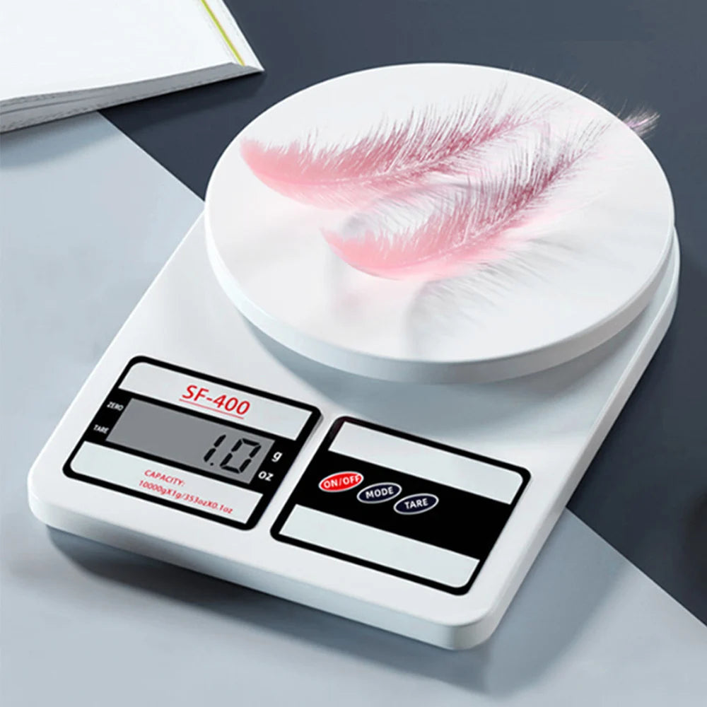 Digital Kitchen Scale Electric Food Scale with oz/g Units for Meal Prep Cooking Baking Replaceable Battery Power Zpaxo