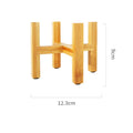 Small Durable Wood Planter Pot Trays Flower Pot Rack Strong Free Standing Bonsai Holder Home Garden Indoor Display Plant Stand Zpaxo S