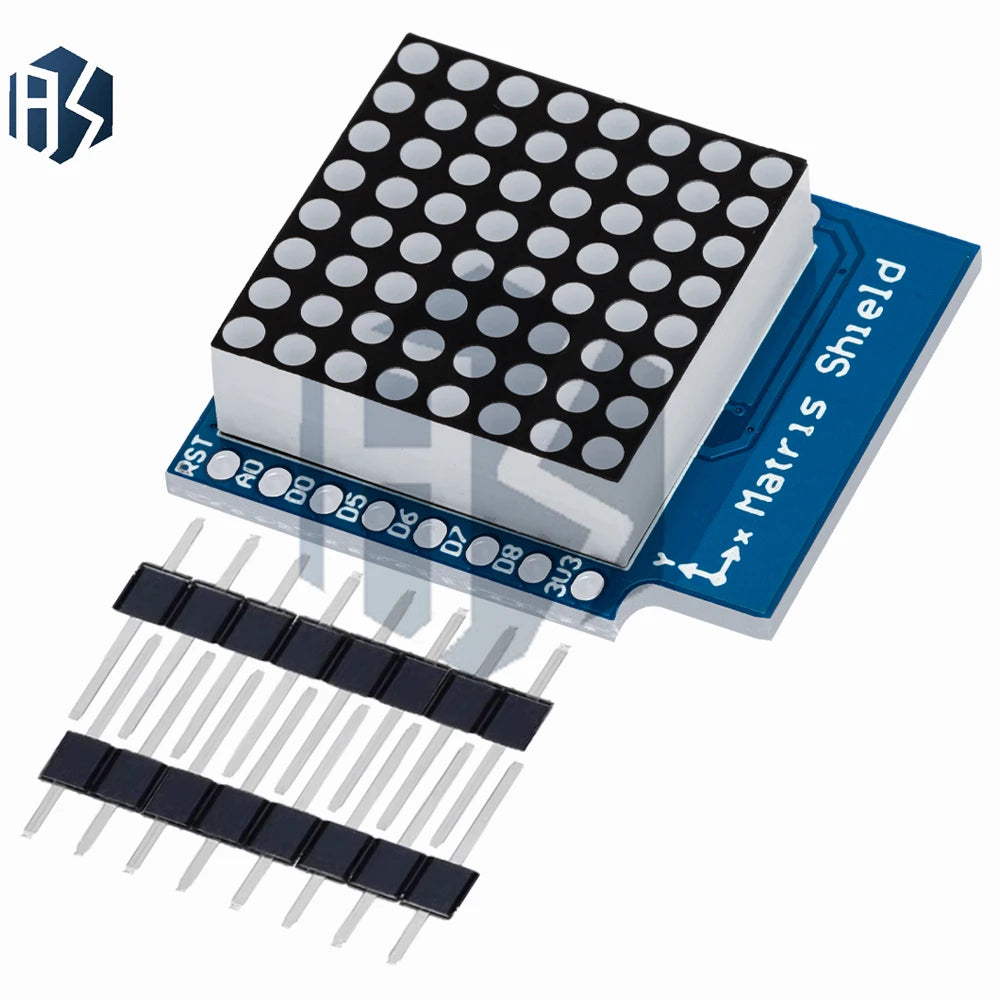 Matrix LED Shield V1.0.0 for WEMOS D1 mini 8x8 Matrix Dot Matrix LED Zpaxo