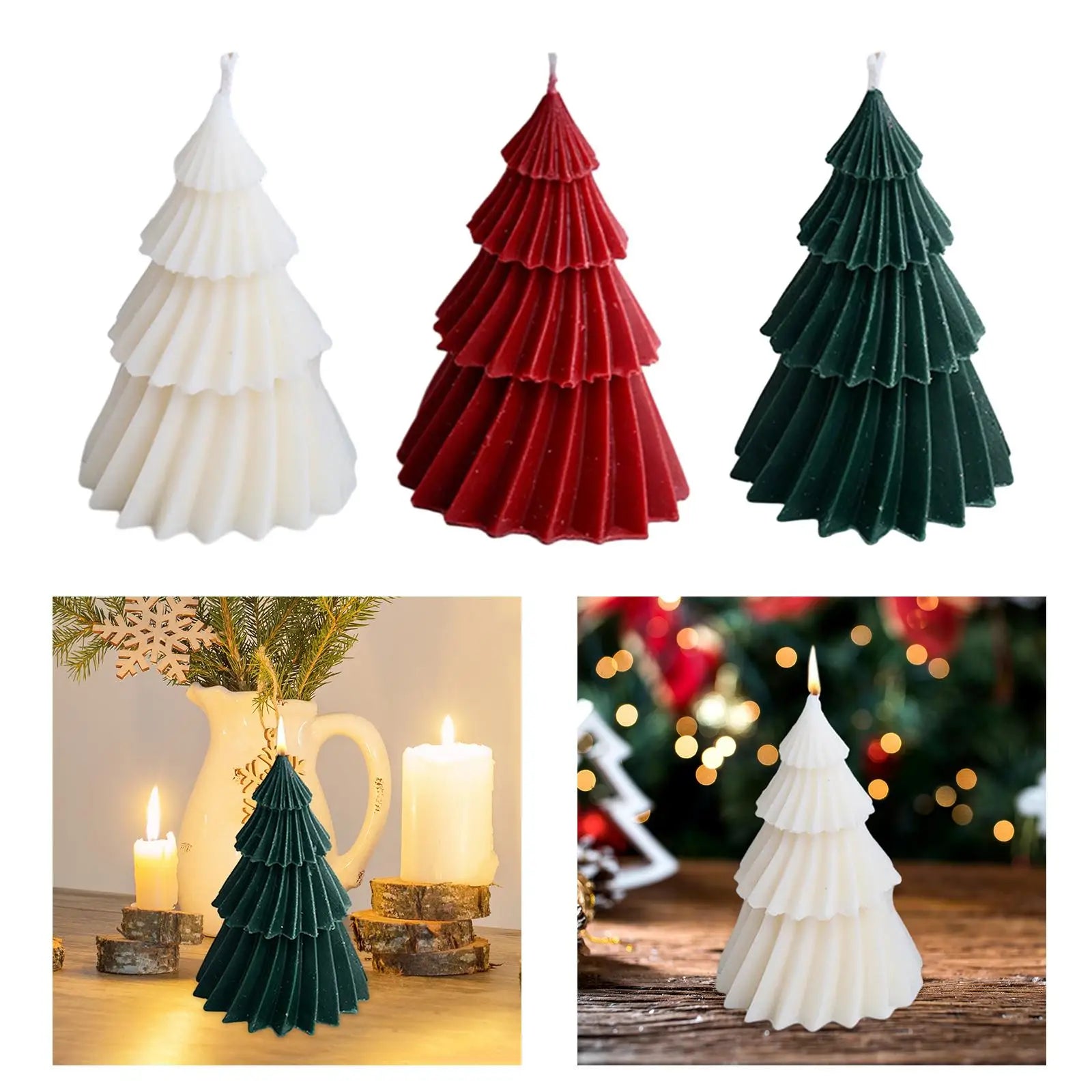 Christmas Tree Scented Candle Fragrance Props Home Decoration Zpaxo