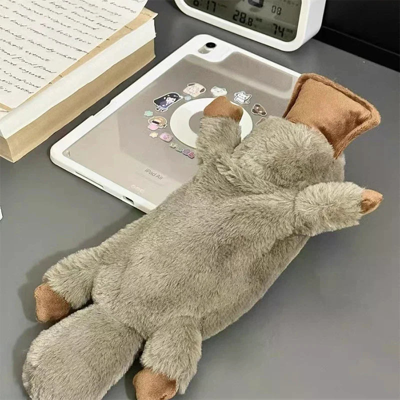 Pleasant Platypus Pen Storage Makeup Case Plush Writing Tool Pouch Zpaxo