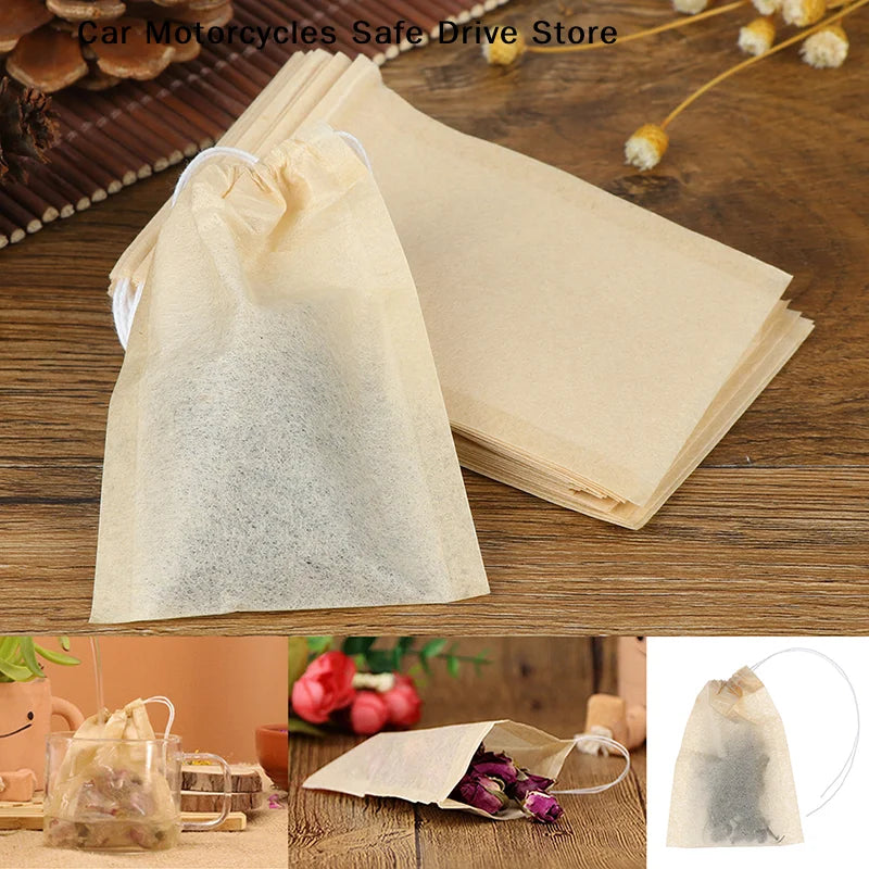 Lot Disposable Tea Filter Bags Loose Coffee Wood Pulp Unableached