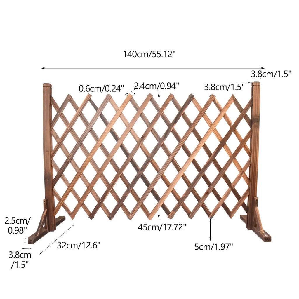 Expandable Wood Fence Photo Background Extendable Trellis Lattice Zpaxo