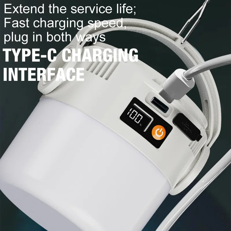 Ultra Long Endurance Camping Light Solar Powered Outdoor Rechargeable