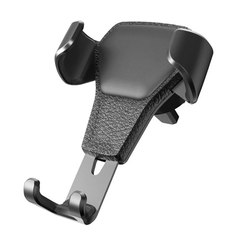 Gravity Car Holder For Phone Air Vent Clip Mount Mobile Cell Stand Smartphone GPS Support for iPhone 14 13 Huawei Xiaomi Samsung Zpaxo 1-Black