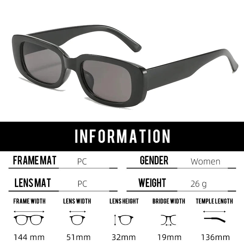 Square Sunglasses Women Rectangle Luxury Brand Designer Sun Glasses For Female Gradient Clear Small Lens Unisex Oculos De Sol Zpaxo