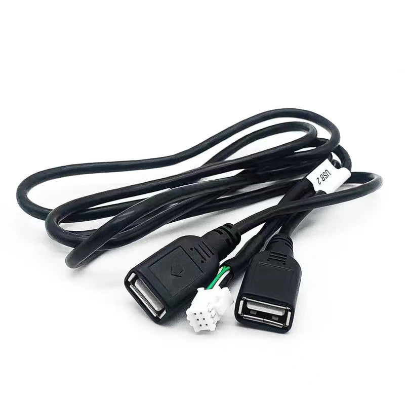 6-Pin Dual USB Car Radio Harness Adapter | Android Nav Cable