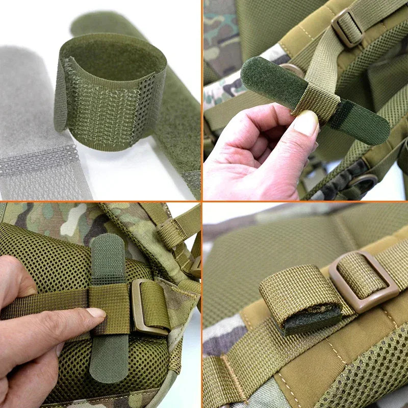 Strap Webbing Organizer Fix Hook Loop Grip Wrapping Cord Reusable Zpaxo