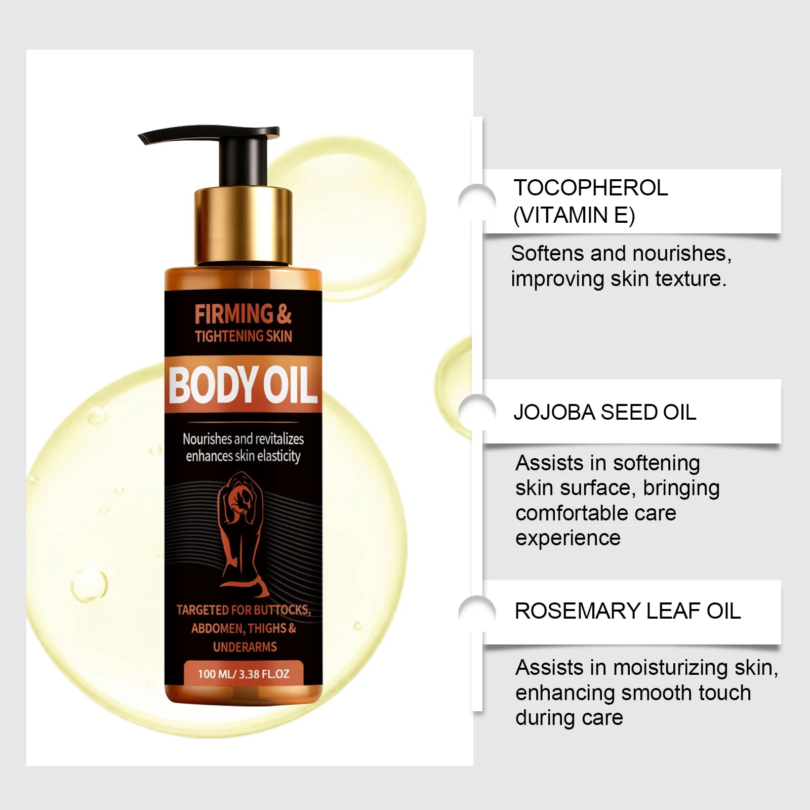 OceAura Firming Body Oil – Lifting, Brightening & Nourishing Firming Body Oil Zpaxo