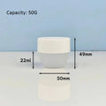 Portable PP Refillable Cream Jar Capacity Wide-mouth Face Cans Round Zpaxo Capacity- 50g