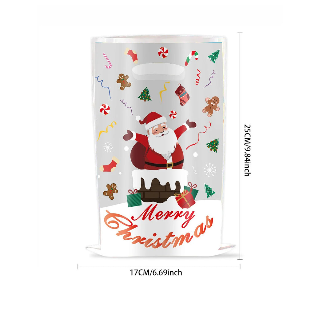 10-Pack Christmas Snowflake Candy Gift Treat Bags – Holiday Party