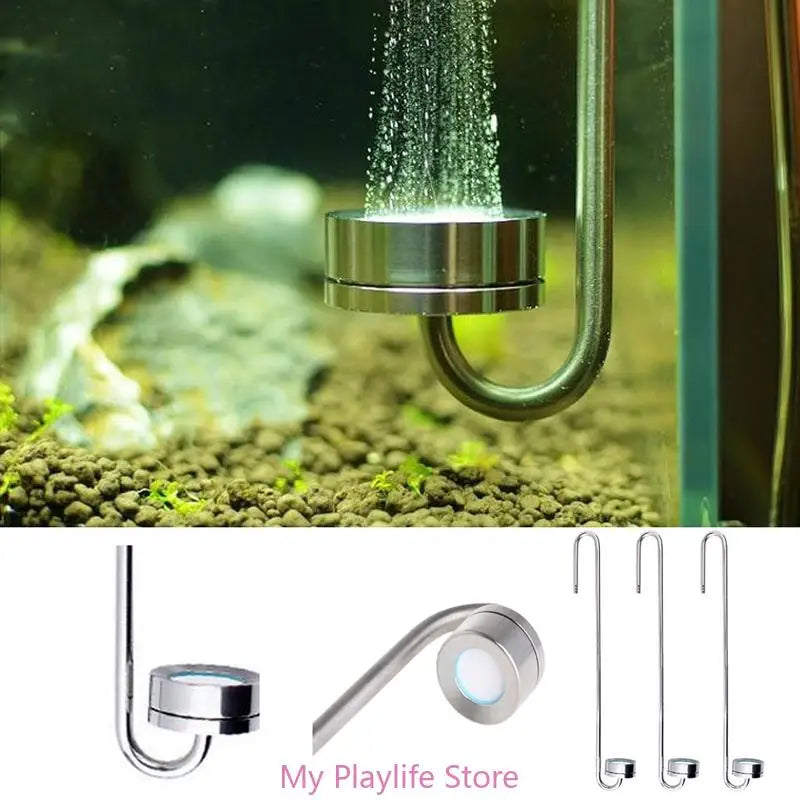 Stainless Steel CO2 Diffuser for Aquarium Hydroponics Planted Tanks Easy to Install Fish Tanks Atomizer Zpaxo