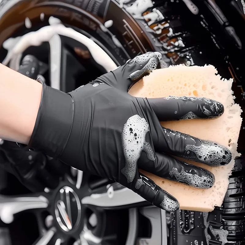 Disposable Gloves Black Home Nitrile Gloves Durable Kitchen Cooking Tools Tattoo Washing Car Gardening Cleaning Work Gloves Zpaxo