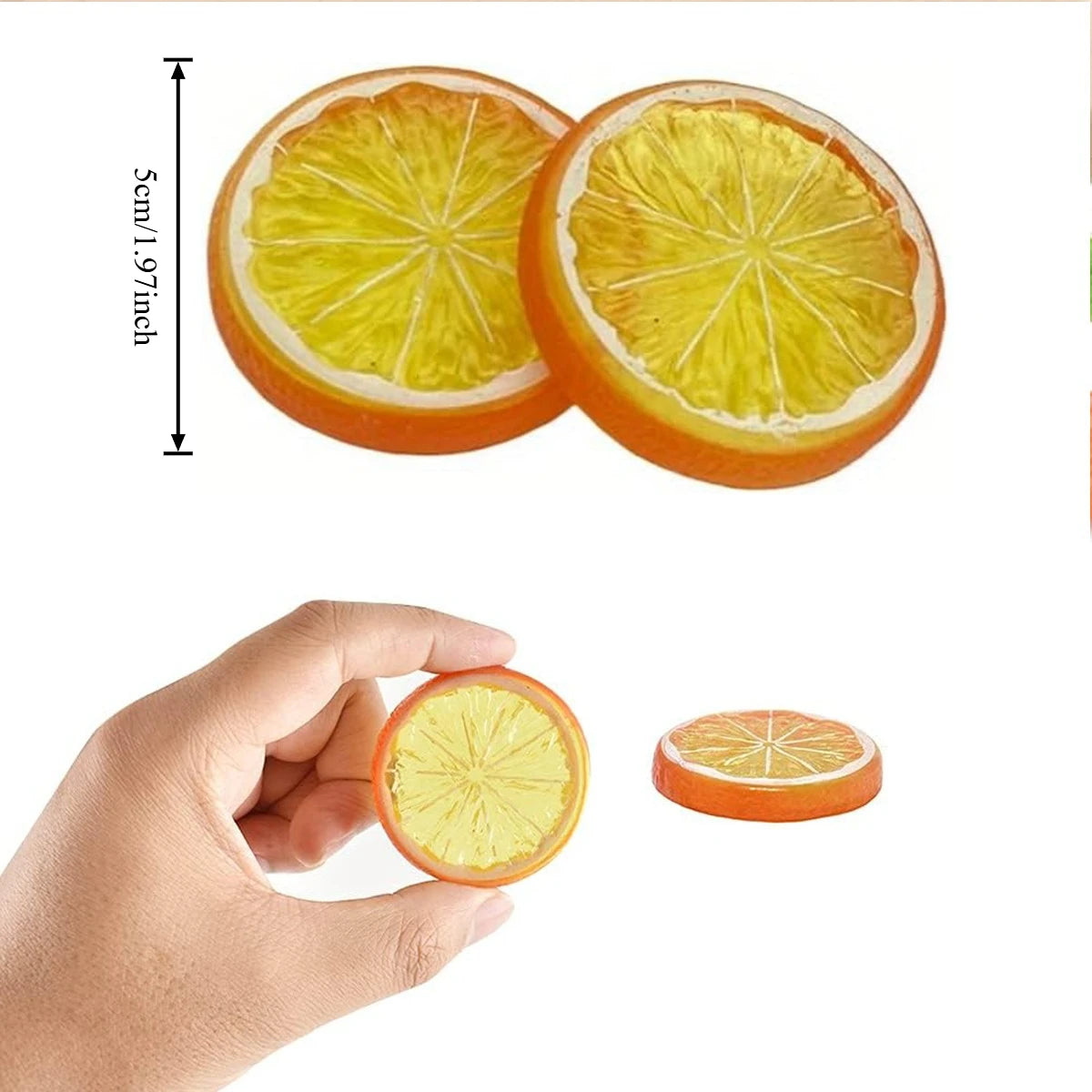 Artificial Lemon Slices – Lifelike Resin Decor Props 6/12 PCS