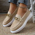 Women Loafers Casual Comfortable Platform Shoes Femme 2025 New Trend Spring Autumn Shoes Ladies Walking Non Slip Sneakers Women Zpaxo Khaki 43