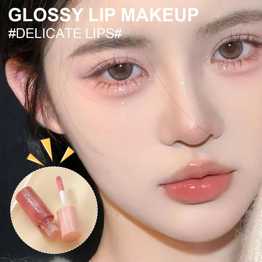 Twelve-Piece Lip Gloss Set with Water-Glossy Mirror Finish and Fine Shimmer, Moisturizing Lip Gloss That Doesn'T Fade, Easy to Apply, Long-Lasting Effect Lip Gloss Set Zpaxo